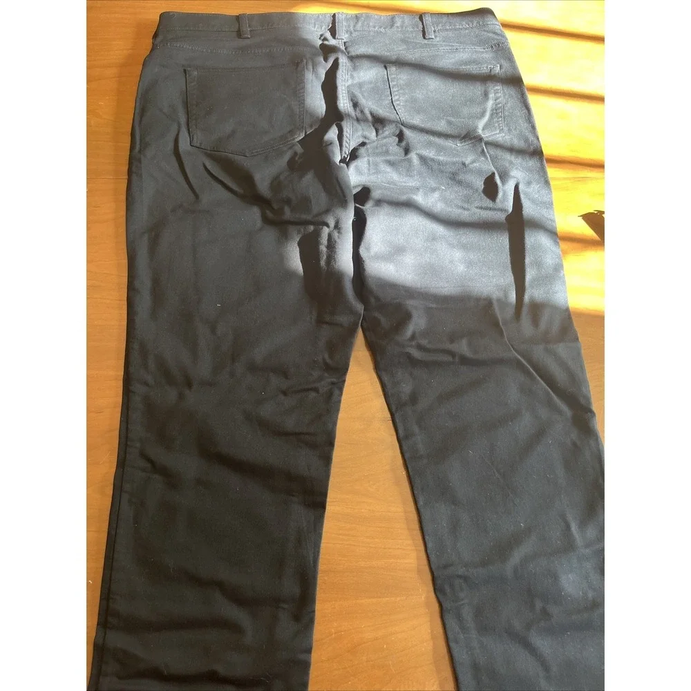 Sonama Black All Day Pants Straight Big & Tall Size 46x30